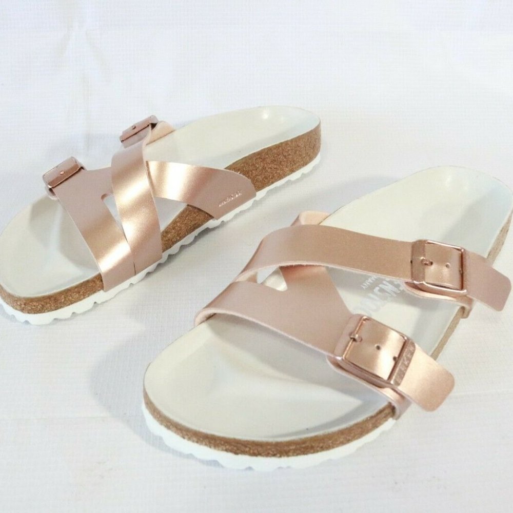 Birkenstock Yao Hex Sandal Metallica Copper Narrow